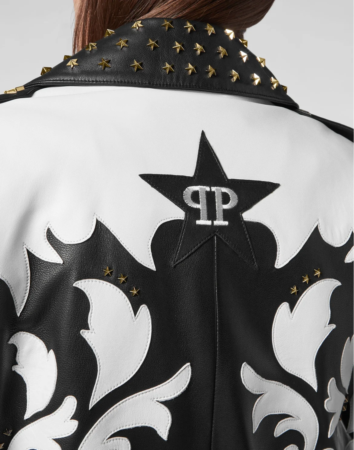 RODEO  INTARSIA  LEATHER BIKER, цвет: Белый