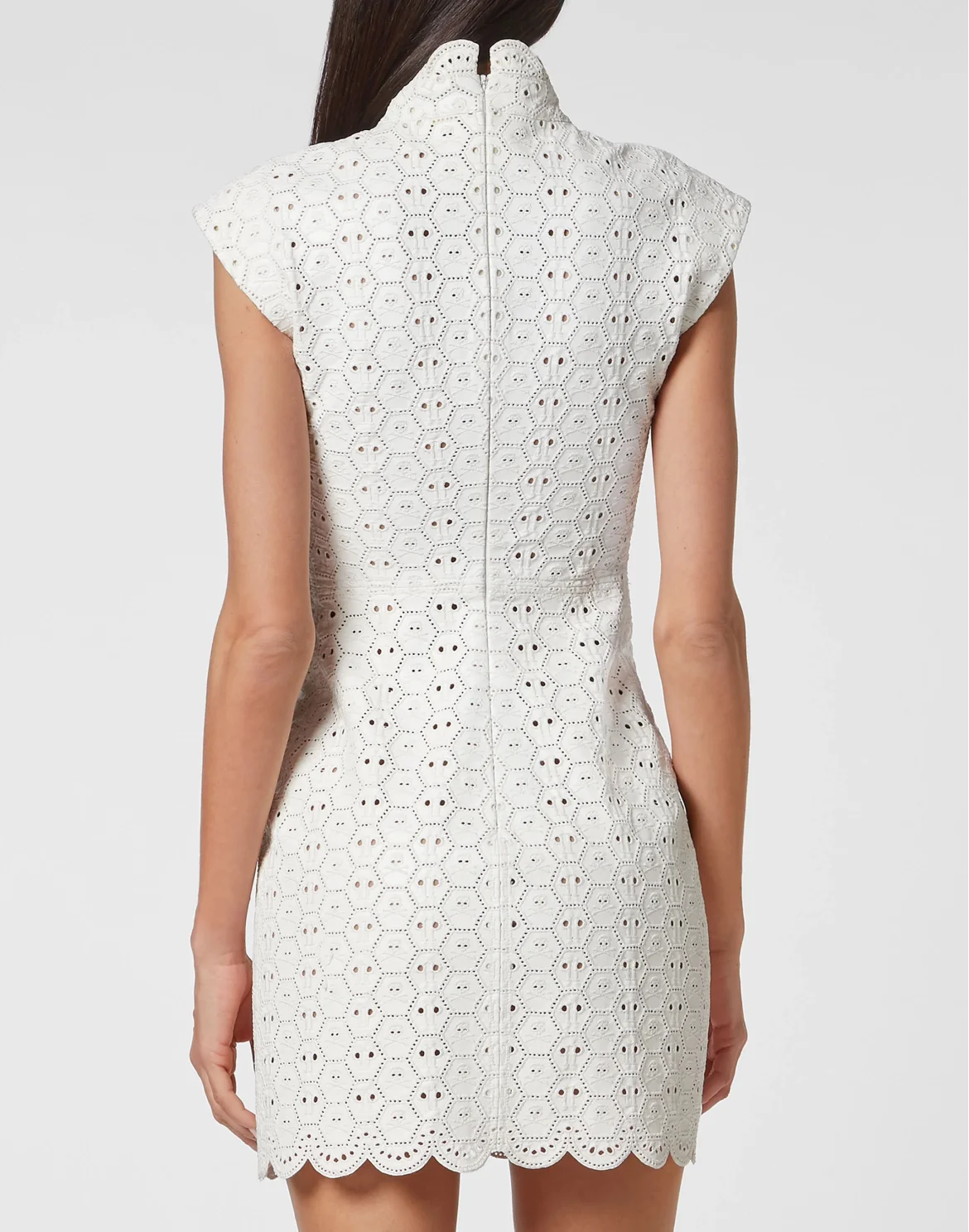 Sangallo Leather Dress, цвет: Белый