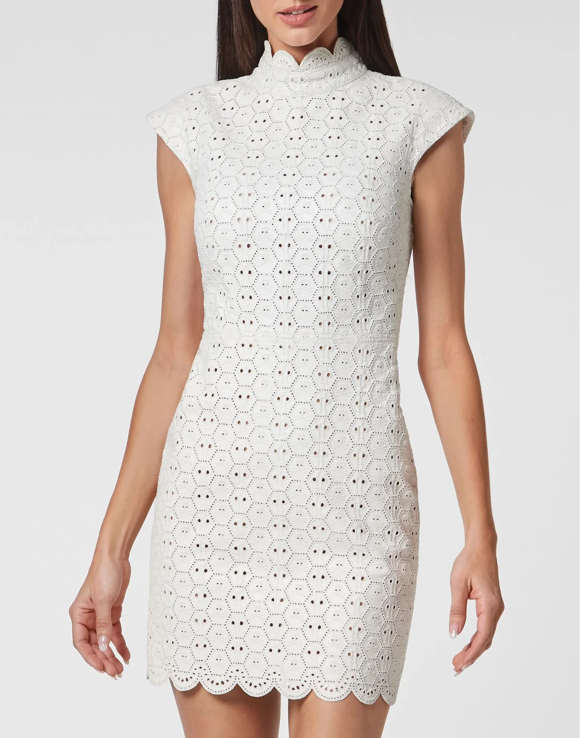 Sangallo Leather Dress, цвет: Белый