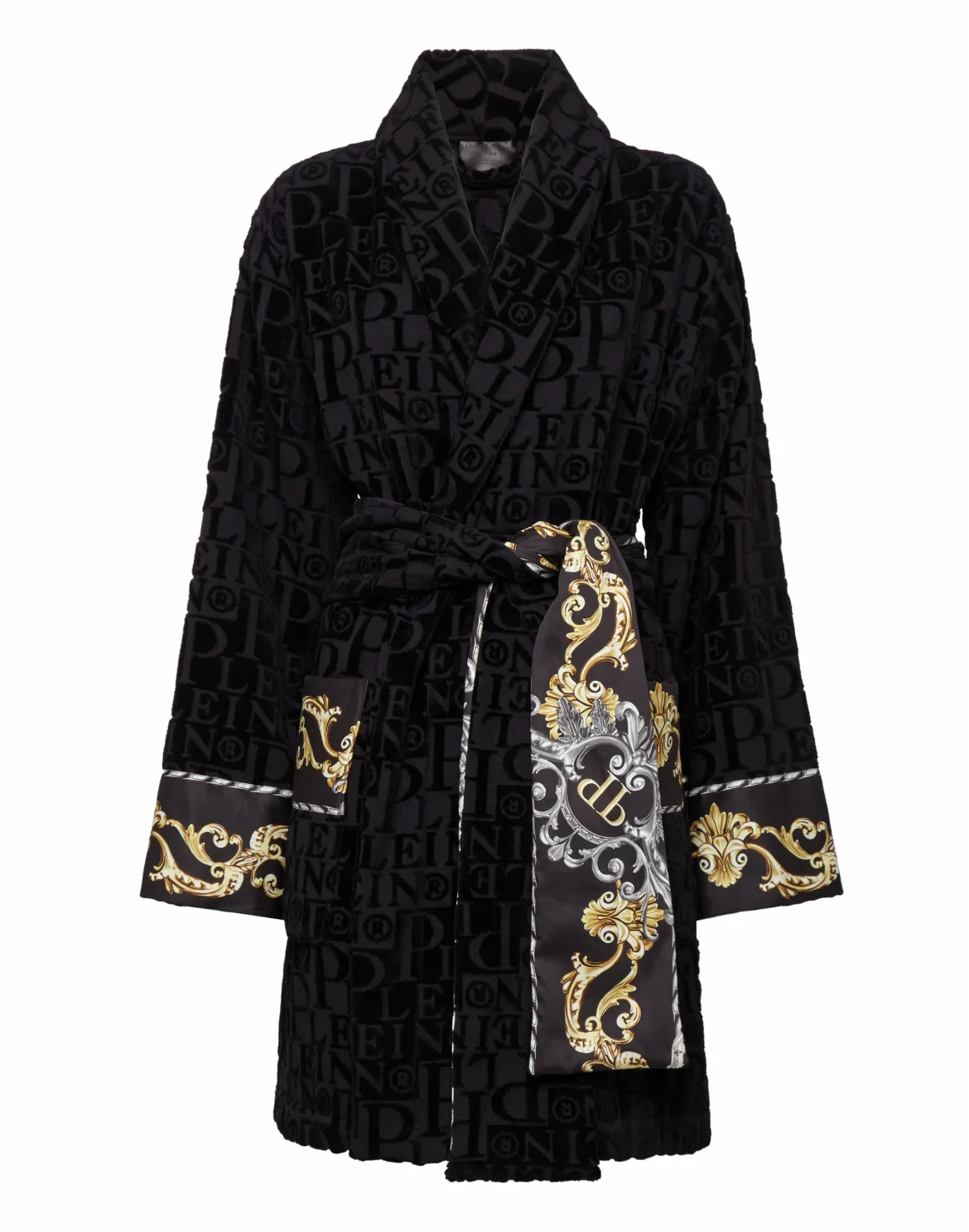 Bathrobe Baroque, цвет: Черный