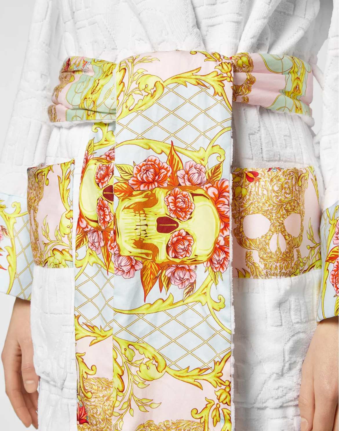 Short Bathrobe + Sleeping mask Baroque, цвет: Мультиколор