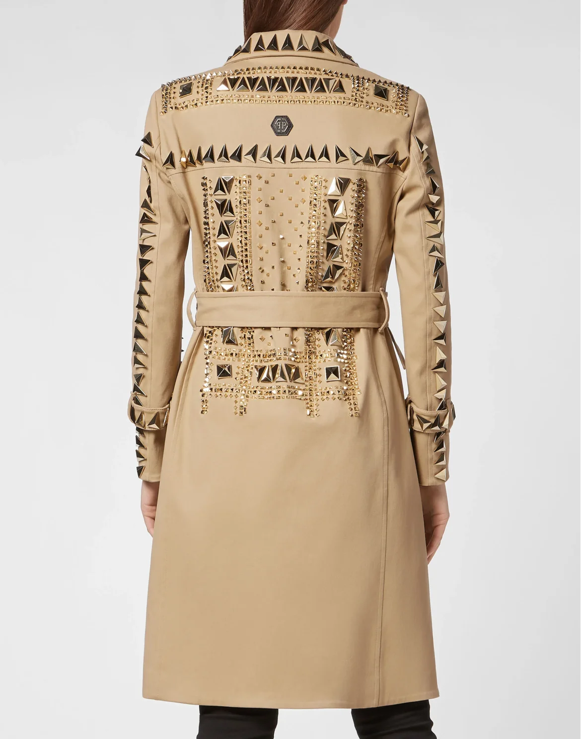 Canvas Trench coat Studs, цвет: Бежевый