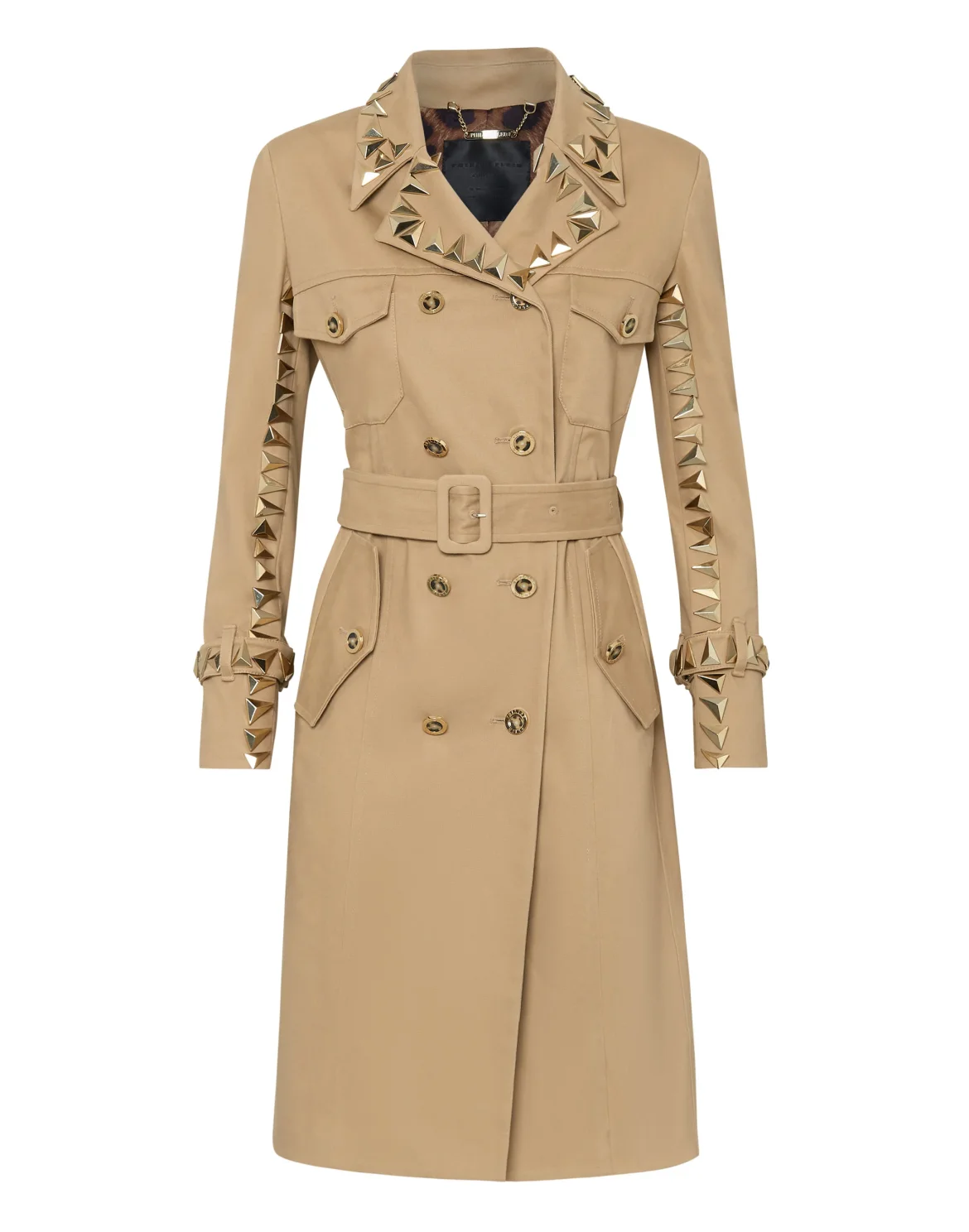 Canvas Trench coat Studs, цвет: Бежевый
