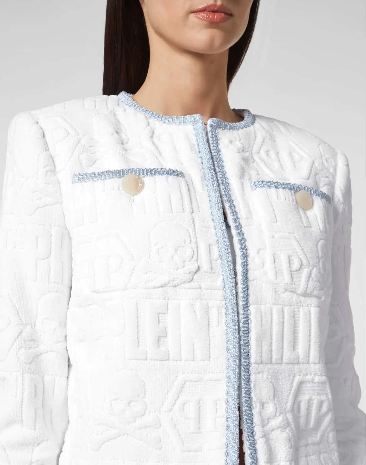 Crop Jacket Philipp Plein TM, цвет: Белый