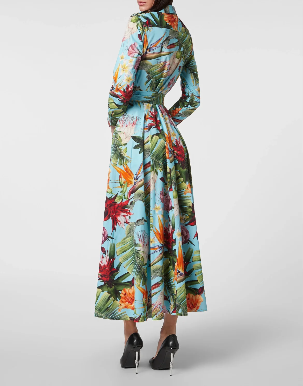 Long Shirt Dress Flowers, цвет: Мультиколор