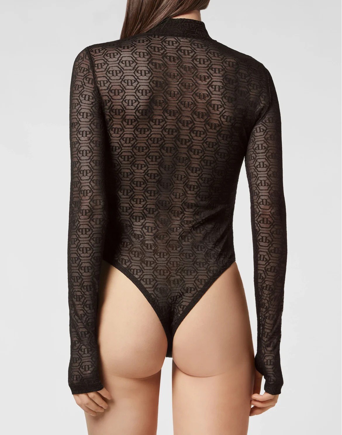 Tulle Body LS Monogram, цвет: Черный