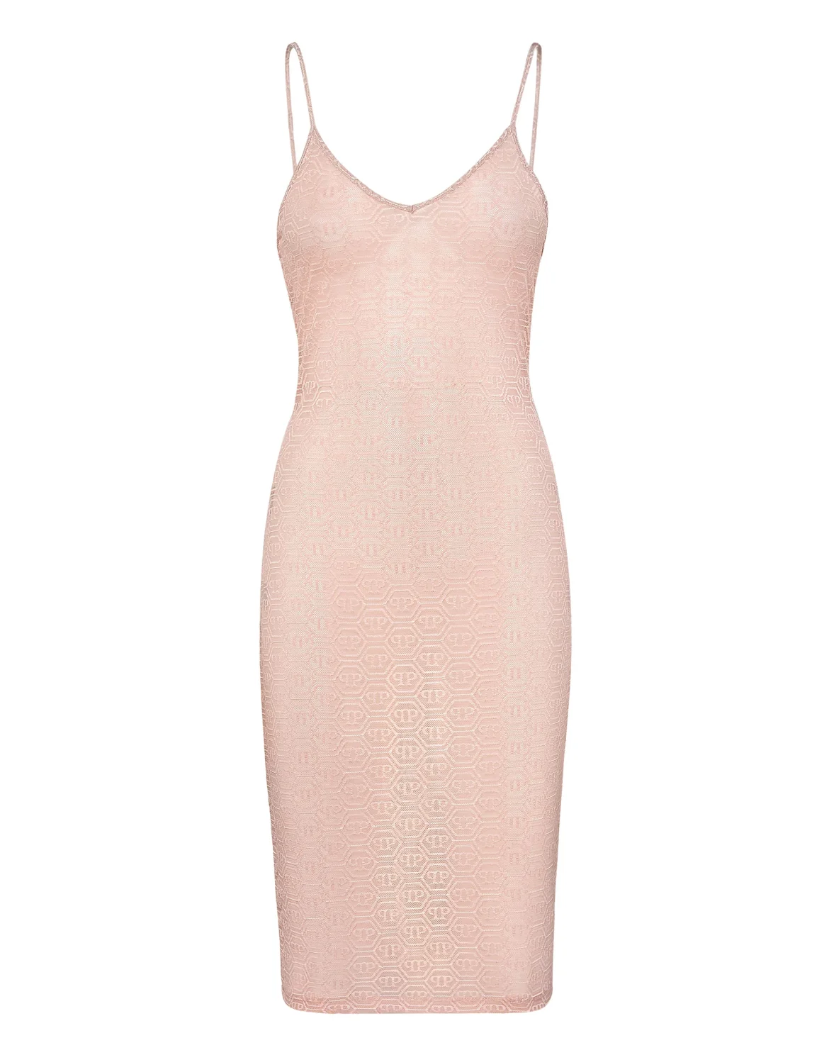 Tulle Midi Dress Monogram, цвет: Розовый