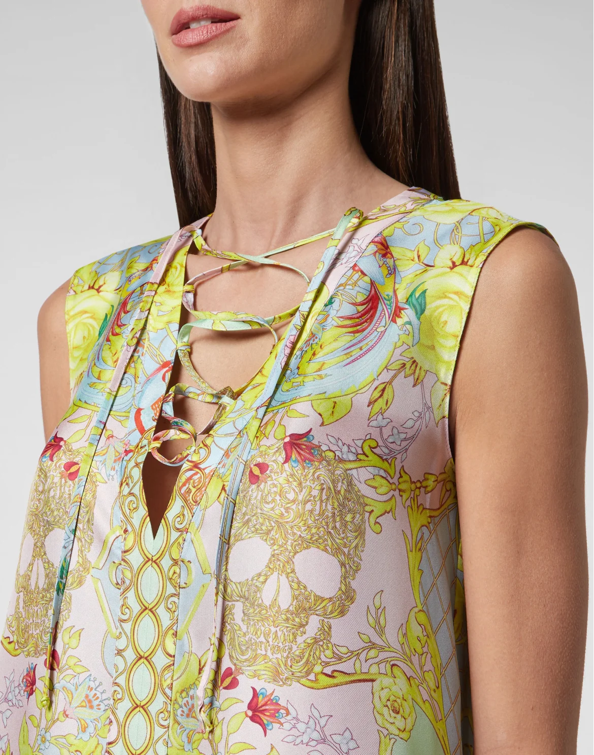 Twill Flare Mini Dress New Baroque, цвет: Мультиколор