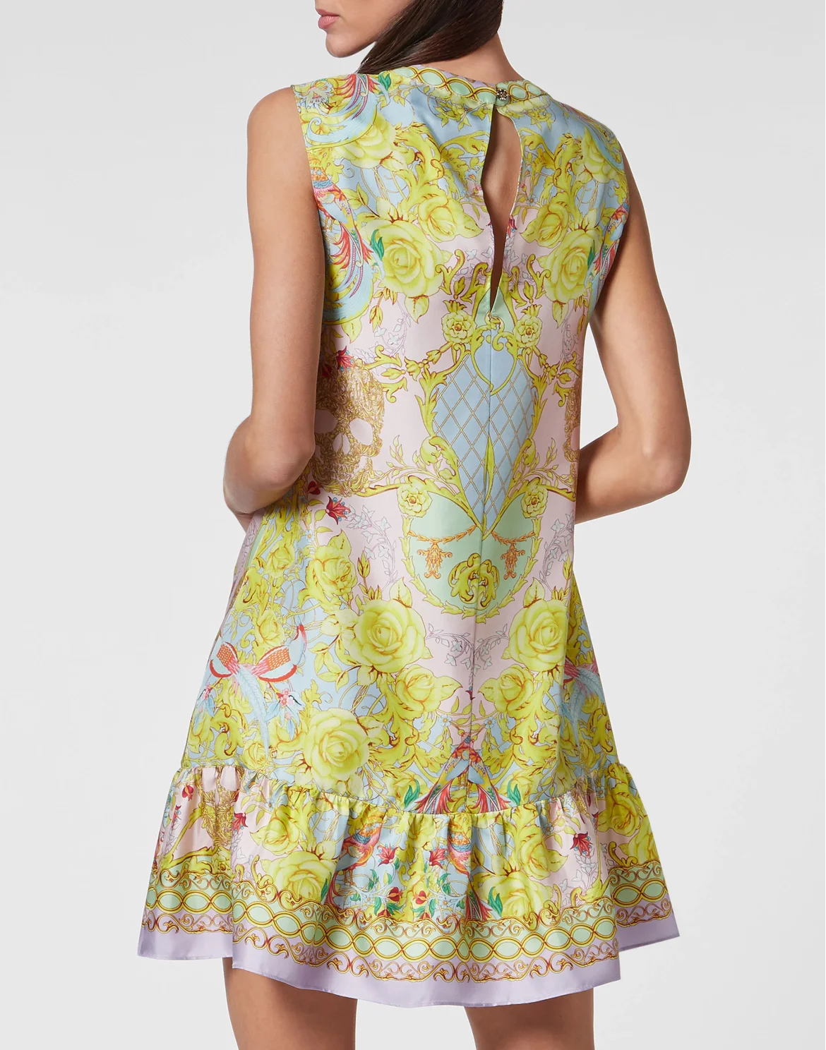 Twill Flare Mini Dress New Baroque, цвет: Мультиколор
