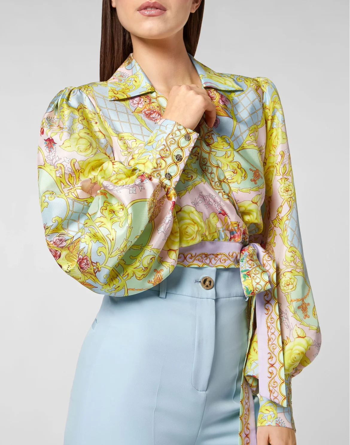 Silk Blouse Baroque, цвет: Мультиколор