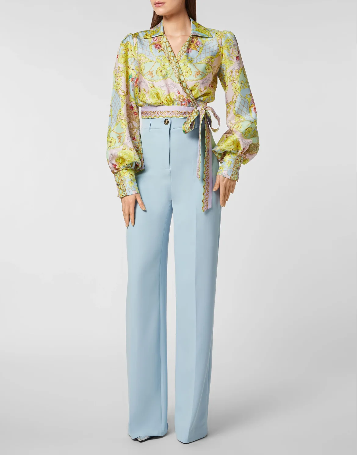 Silk Blouse Baroque, цвет: Мультиколор
