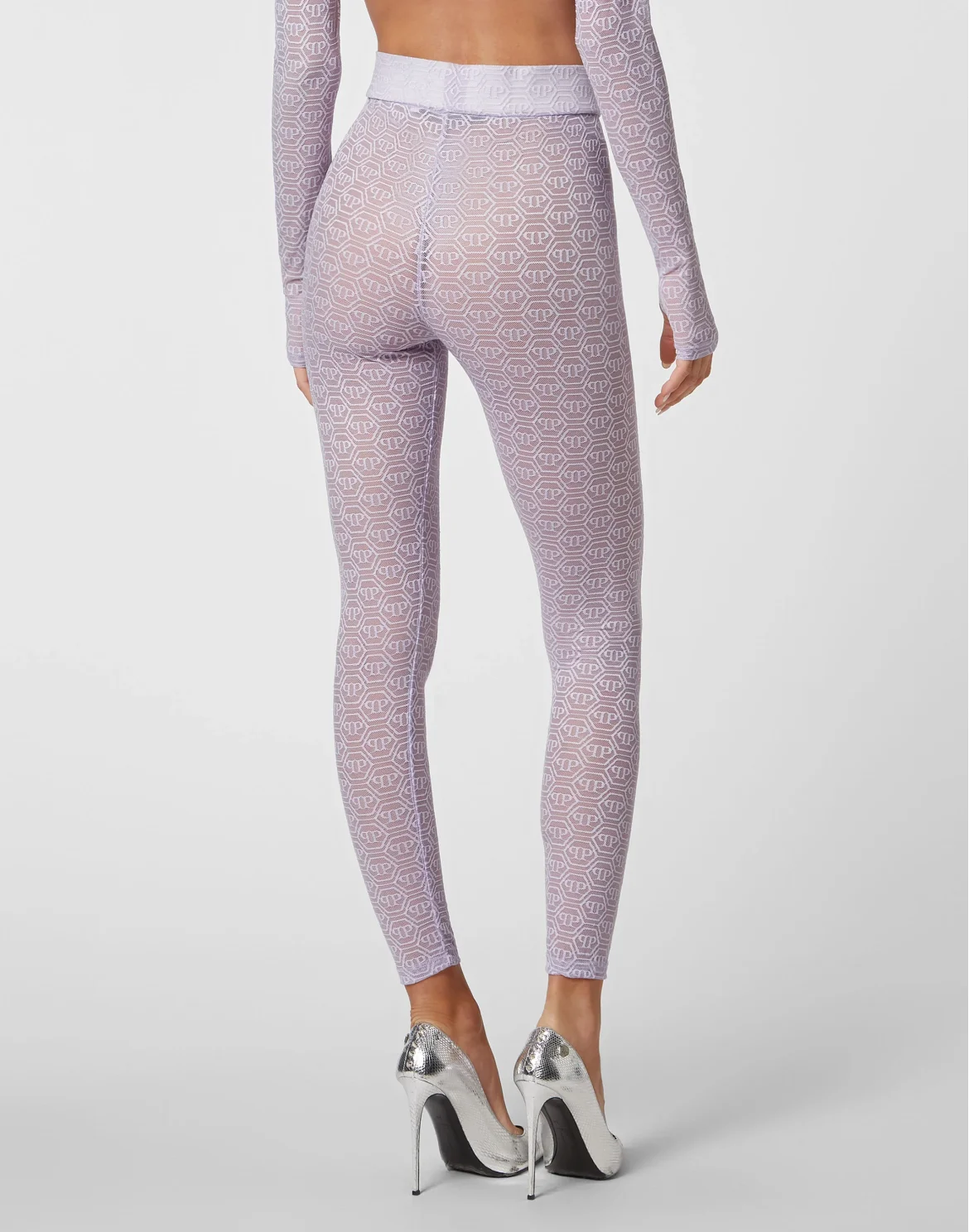 Tulle Leggings Monogram, цвет: Розовый