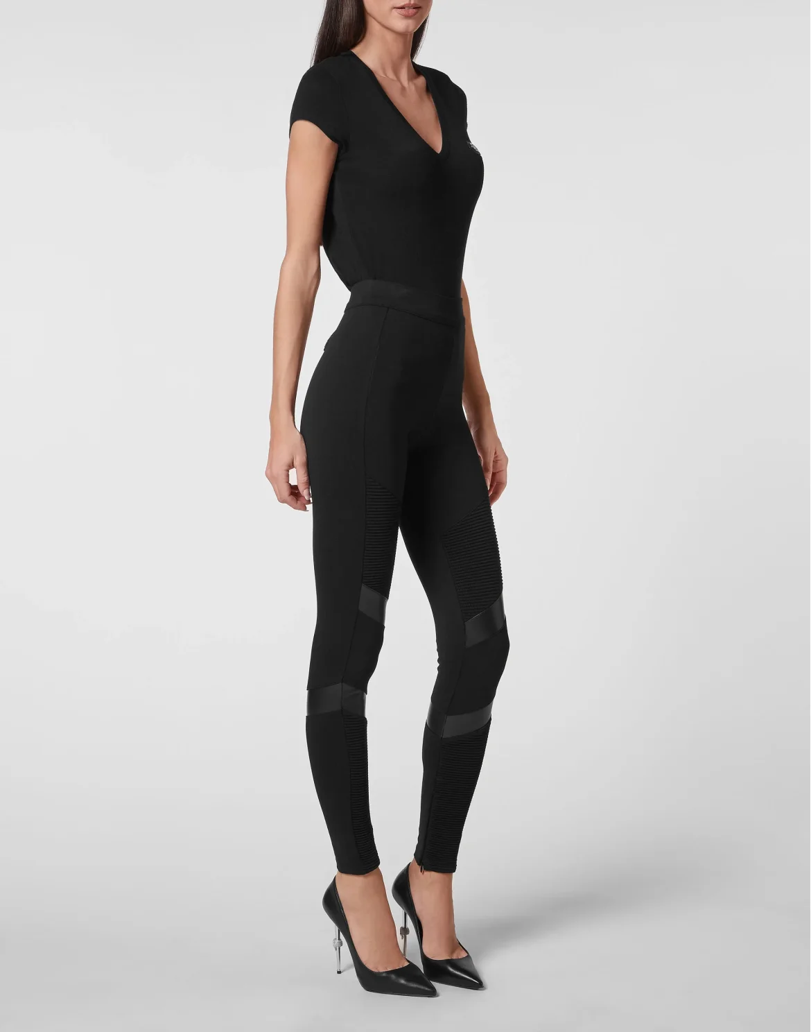 Leggings, цвет: Черный