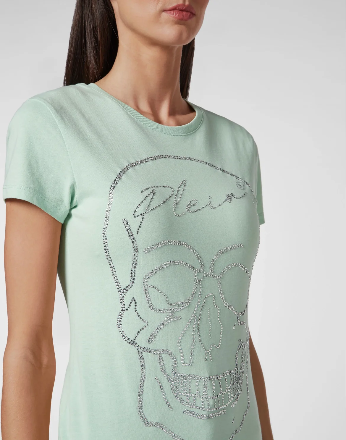 T-shirt Sexy Pure with Crystals, цвет: Зеленый