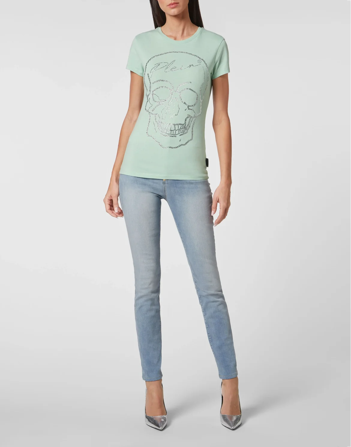 T-shirt Sexy Pure with Crystals, цвет: Зеленый