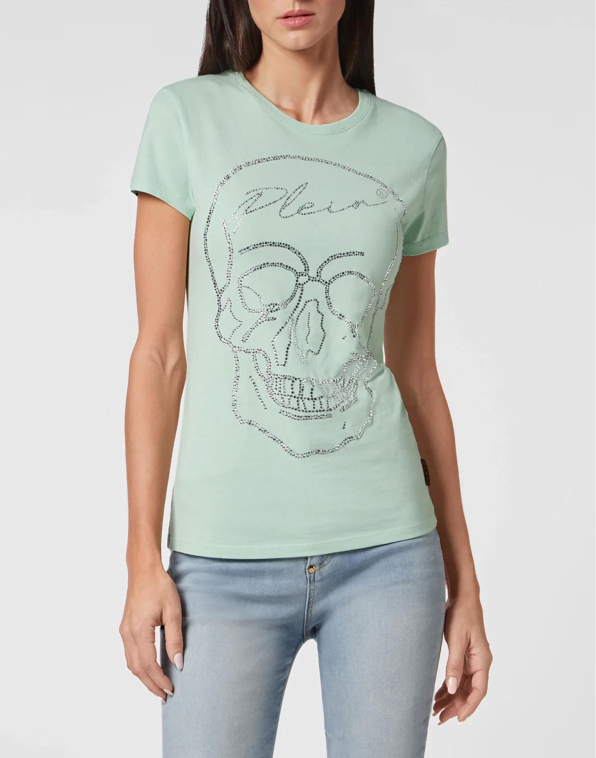 T-shirt Sexy Pure with Crystals, цвет: Зеленый