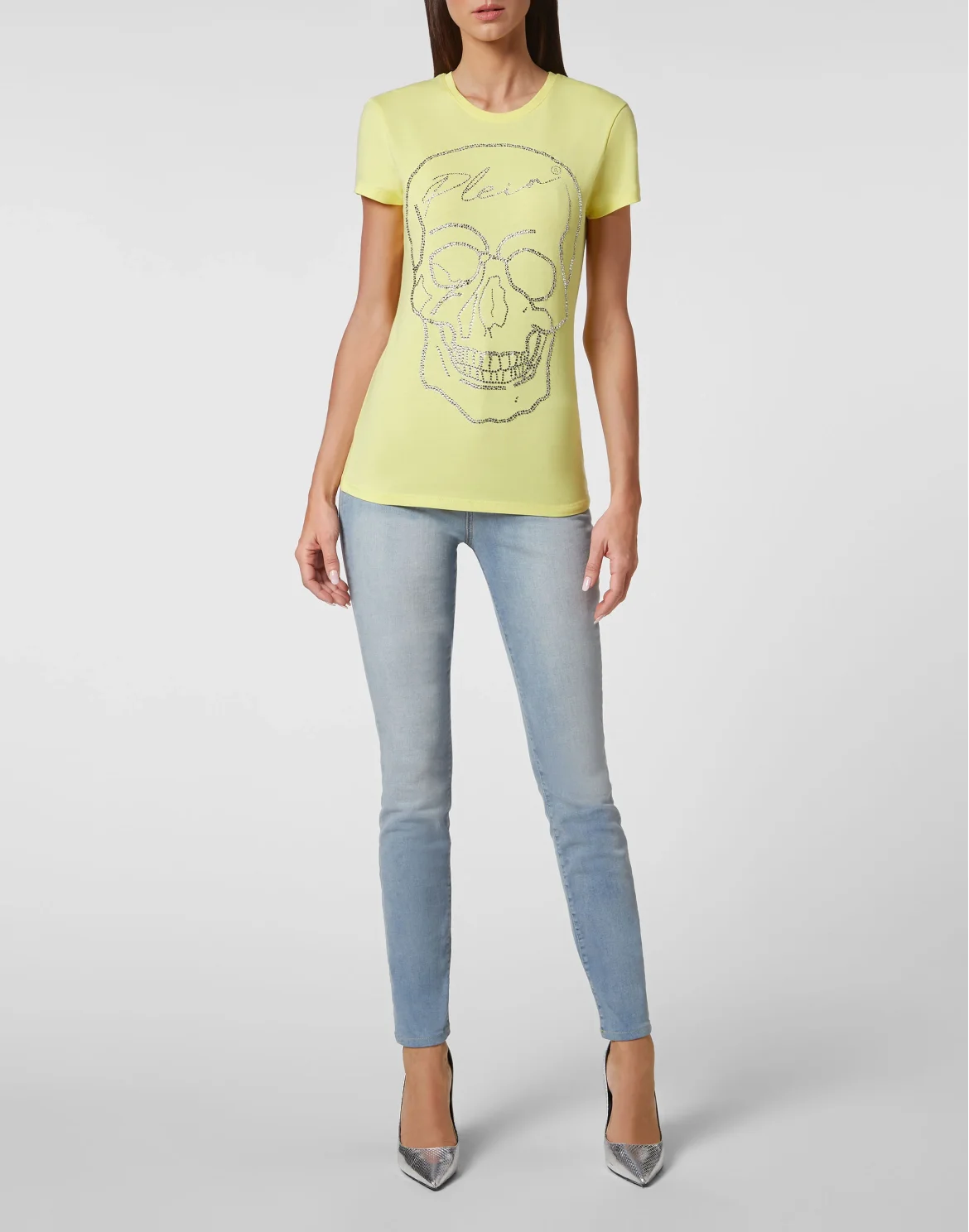 T-shirt Sexy Pure with Crystals, цвет: Желтый