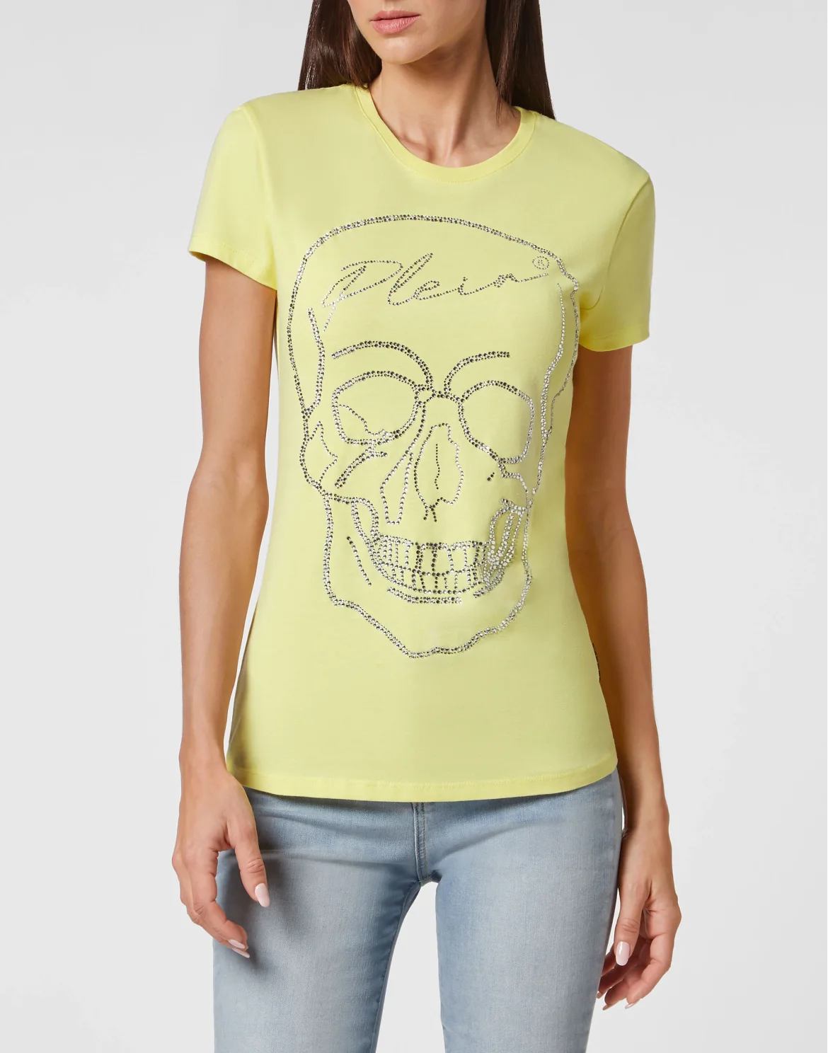 T-shirt Sexy Pure with Crystals, цвет: Желтый