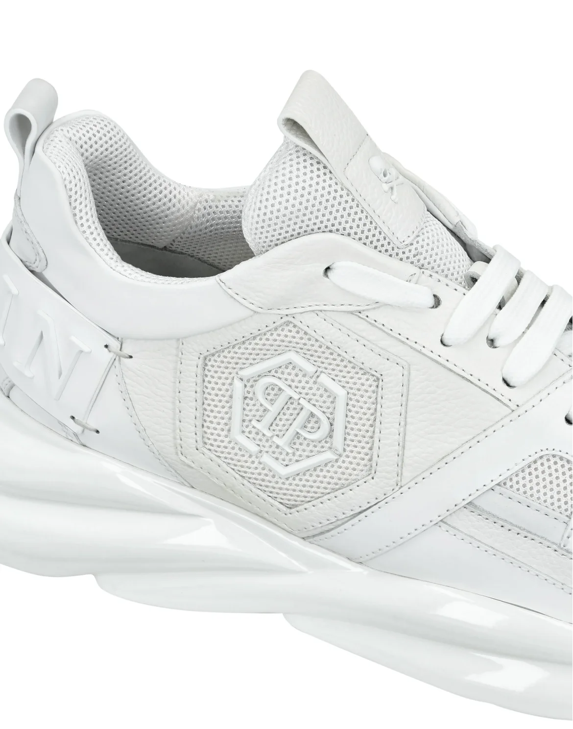 Runner mix materials Plein Hurricane, цвет: Белый