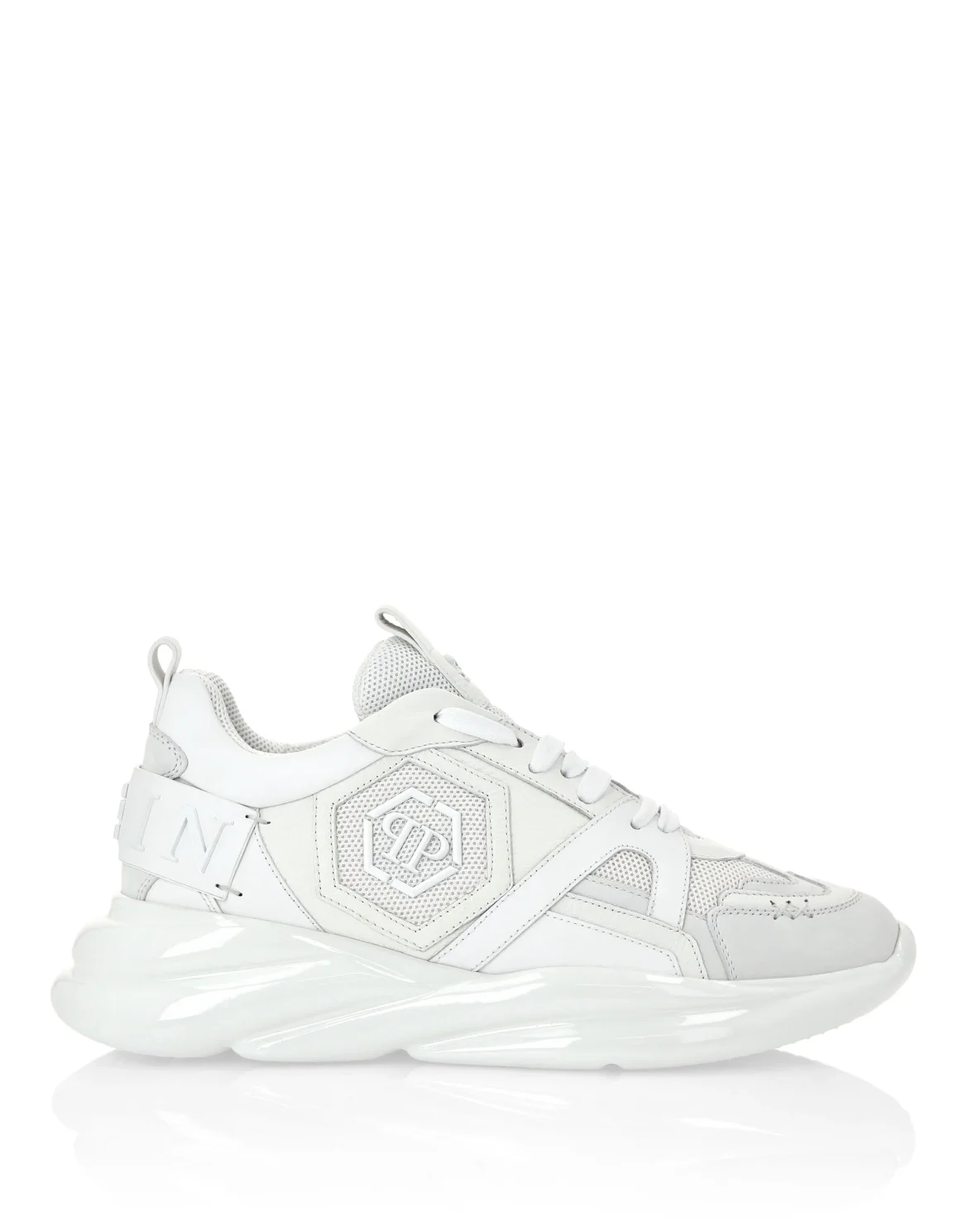 Runner mix materials Plein Hurricane, цвет: Белый