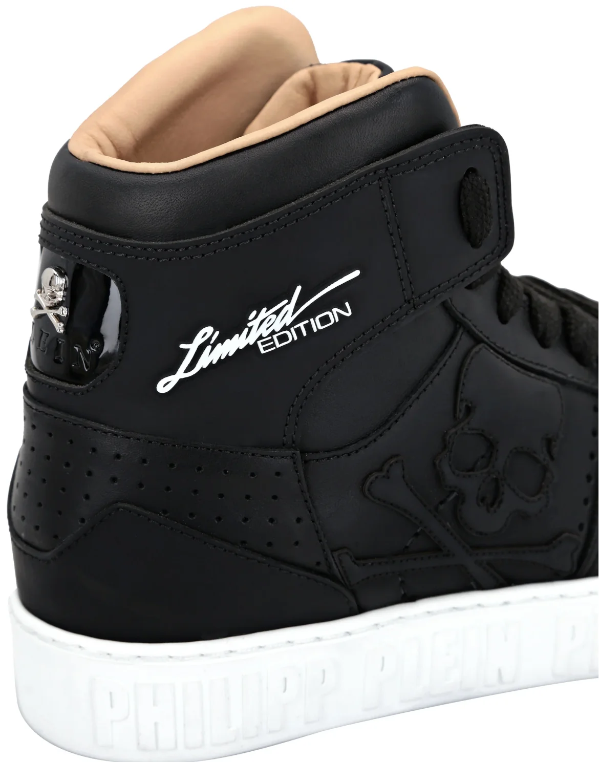 HI-TOP SNEAKERS NOTORIOUS LEATHER SKULL, цвет: Черный
