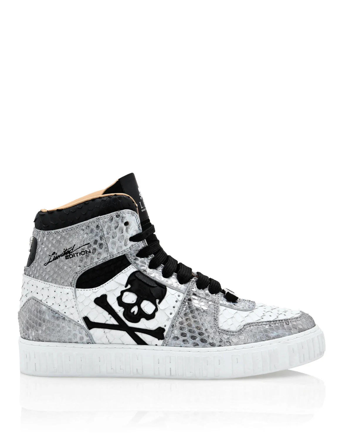 HI-TOP SNEAKERS NOTORIOUS PYTHON SKULL, цвет: Белый