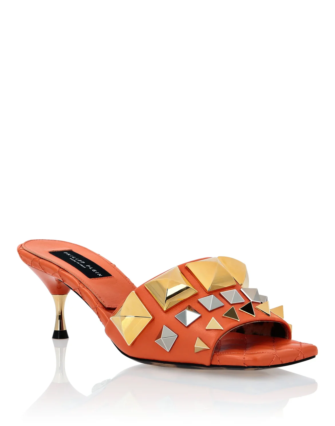Sandals High Heels Studs, цвет: Оранжевый
