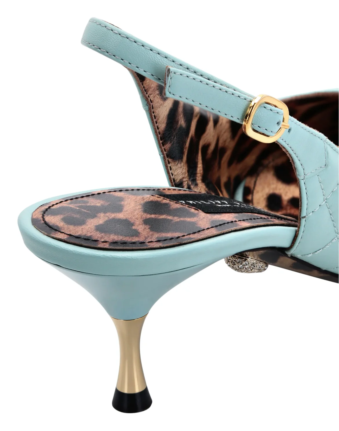 Sandals High Heels Studs, цвет: Бирюзовый