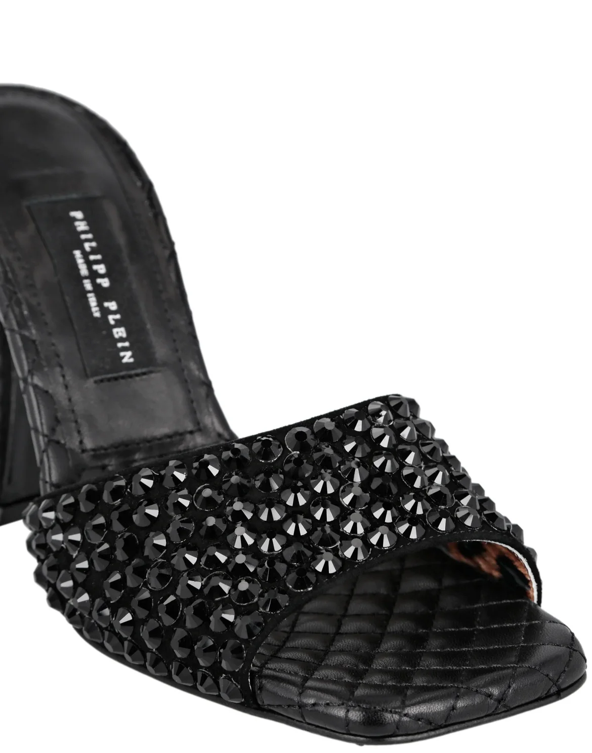 Strass Sandals High Heels Crystal with Crystals, цвет: Черный