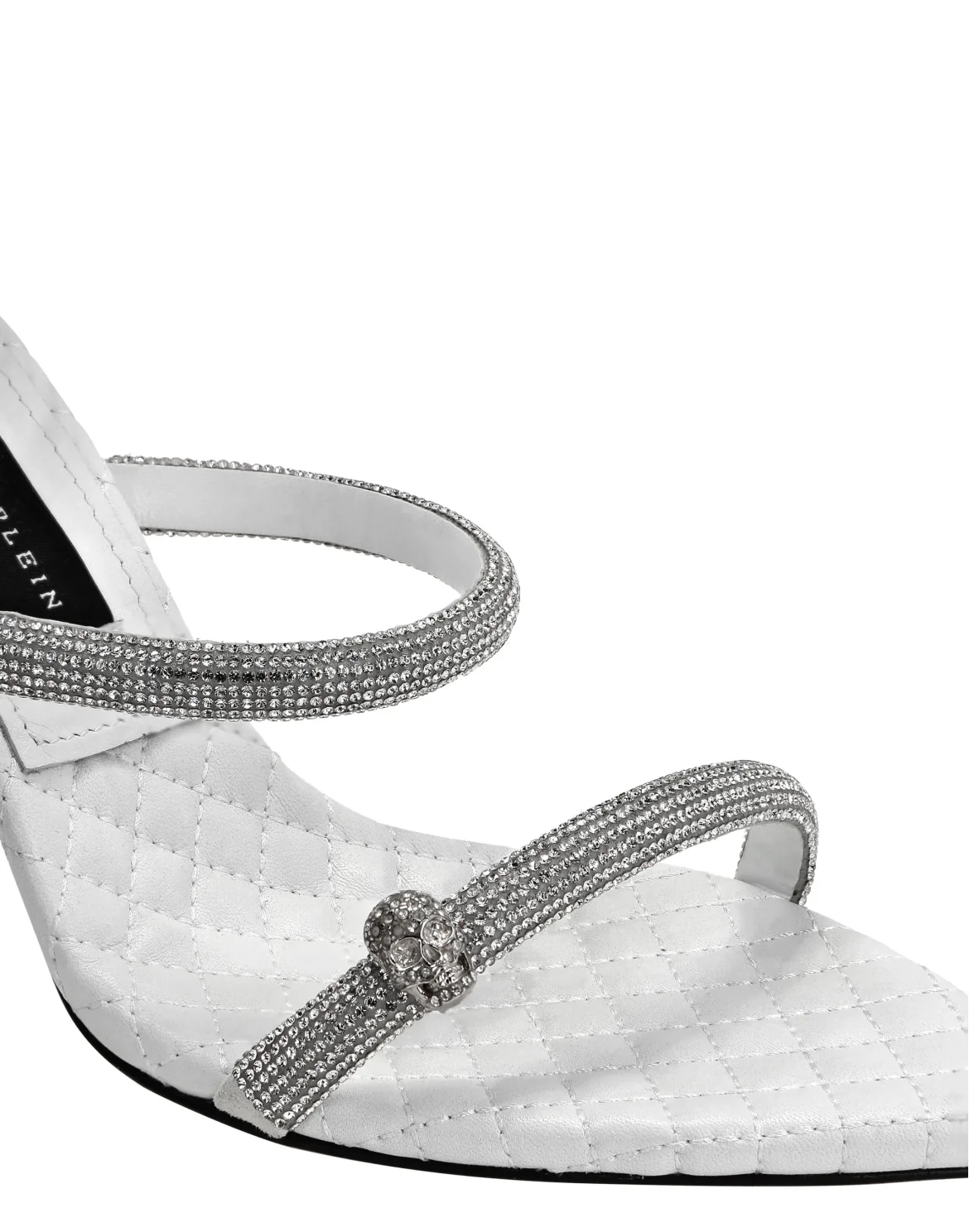Crystal Lace-up Sandals, цвет: Белый