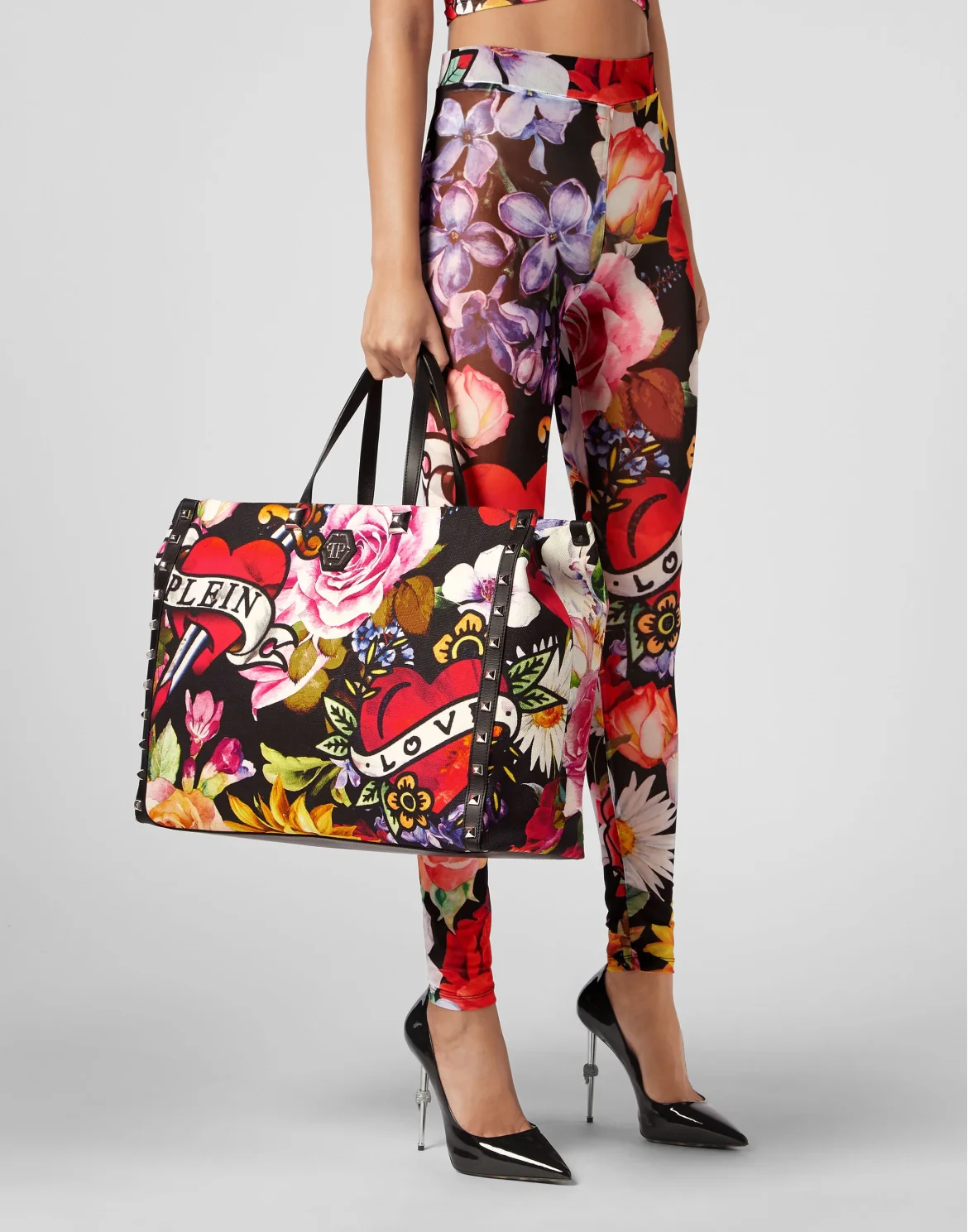 Canvas Tote Bag Love Flowers, цвет: Мультиколор