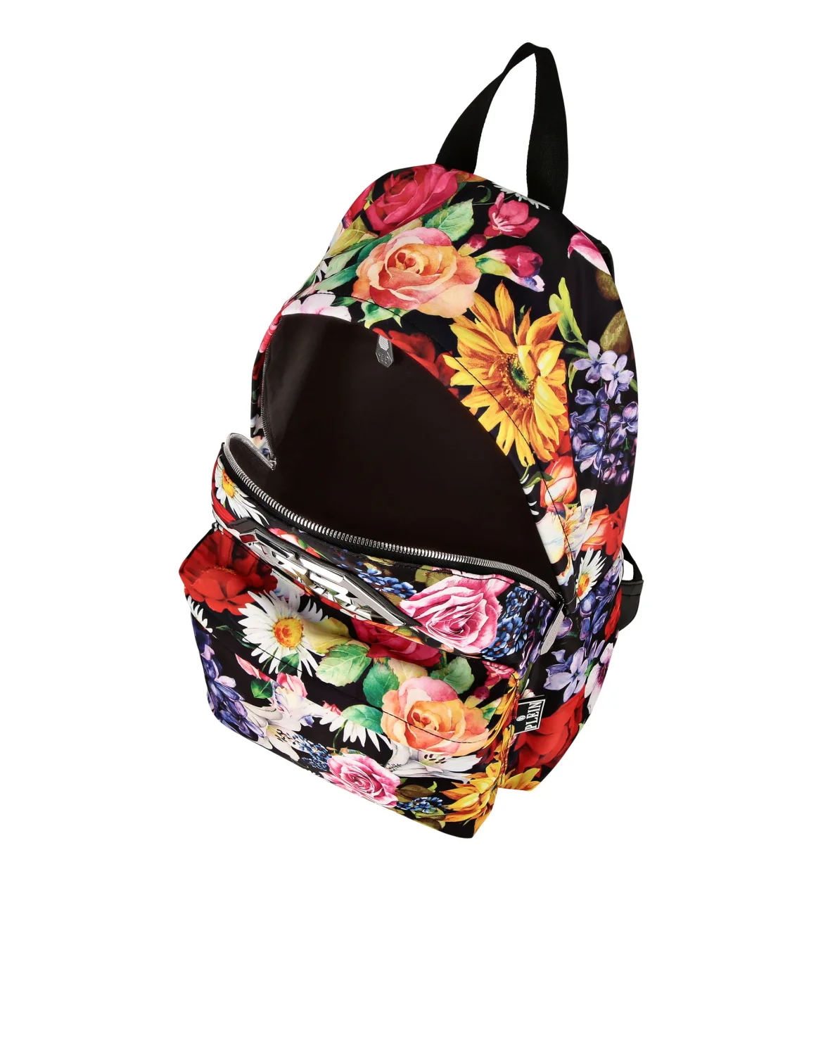 Nylon Backpack Love Flowers, цвет: Черный