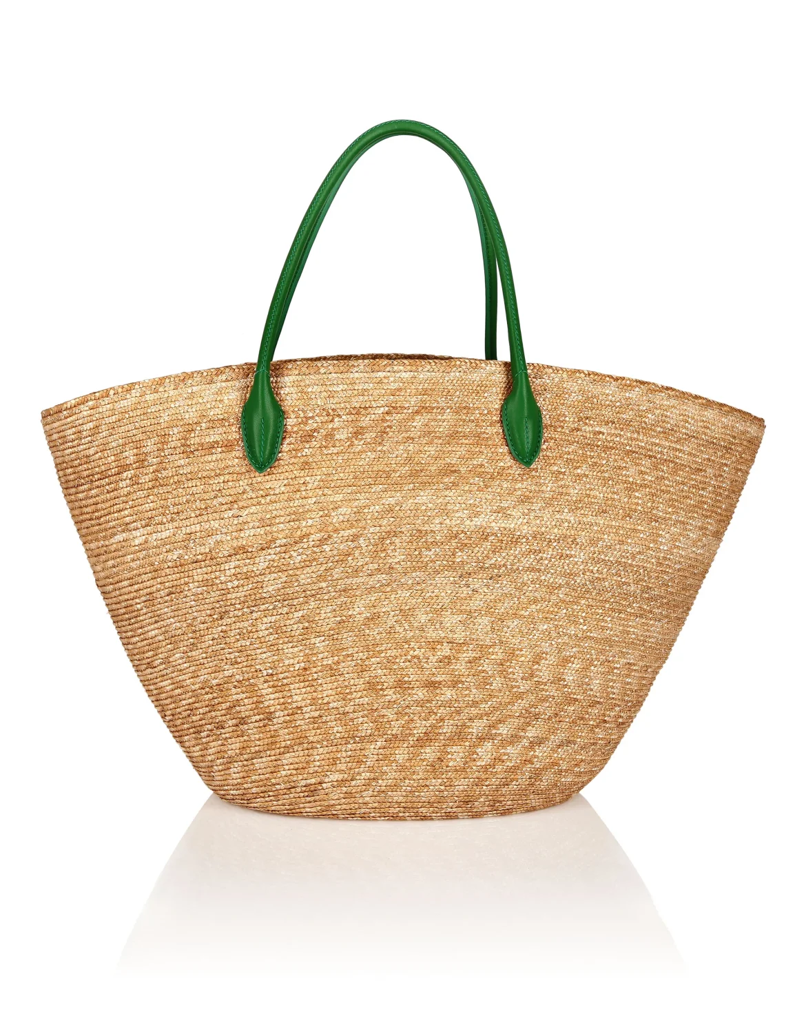 Raffia Handle Bag Iconic Plein, цвет: Бежевый