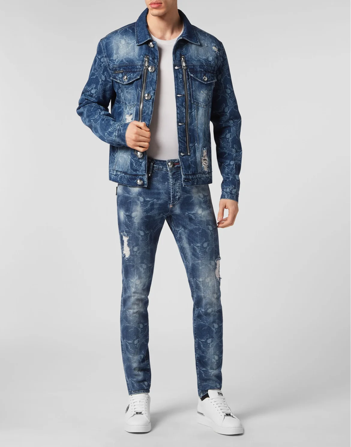 Denim Jacket Skull, цвет: Синий
