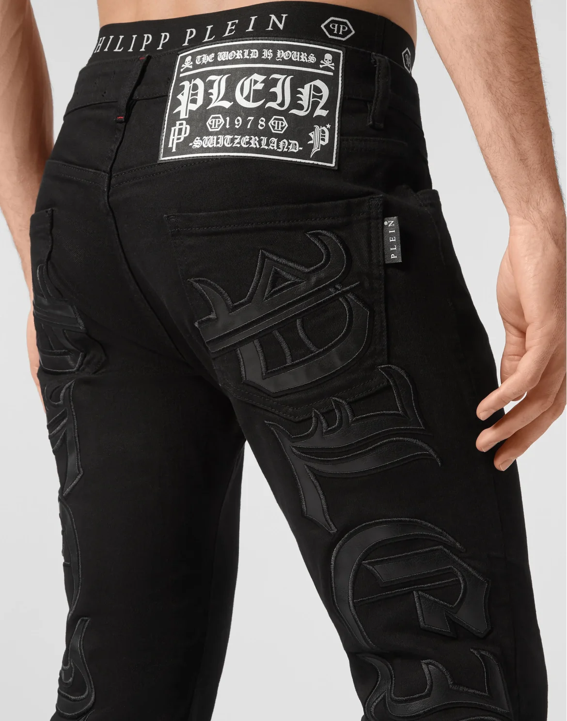 Denim Trousers Super Straight Cut Philipp Plein TM, цвет: Черный