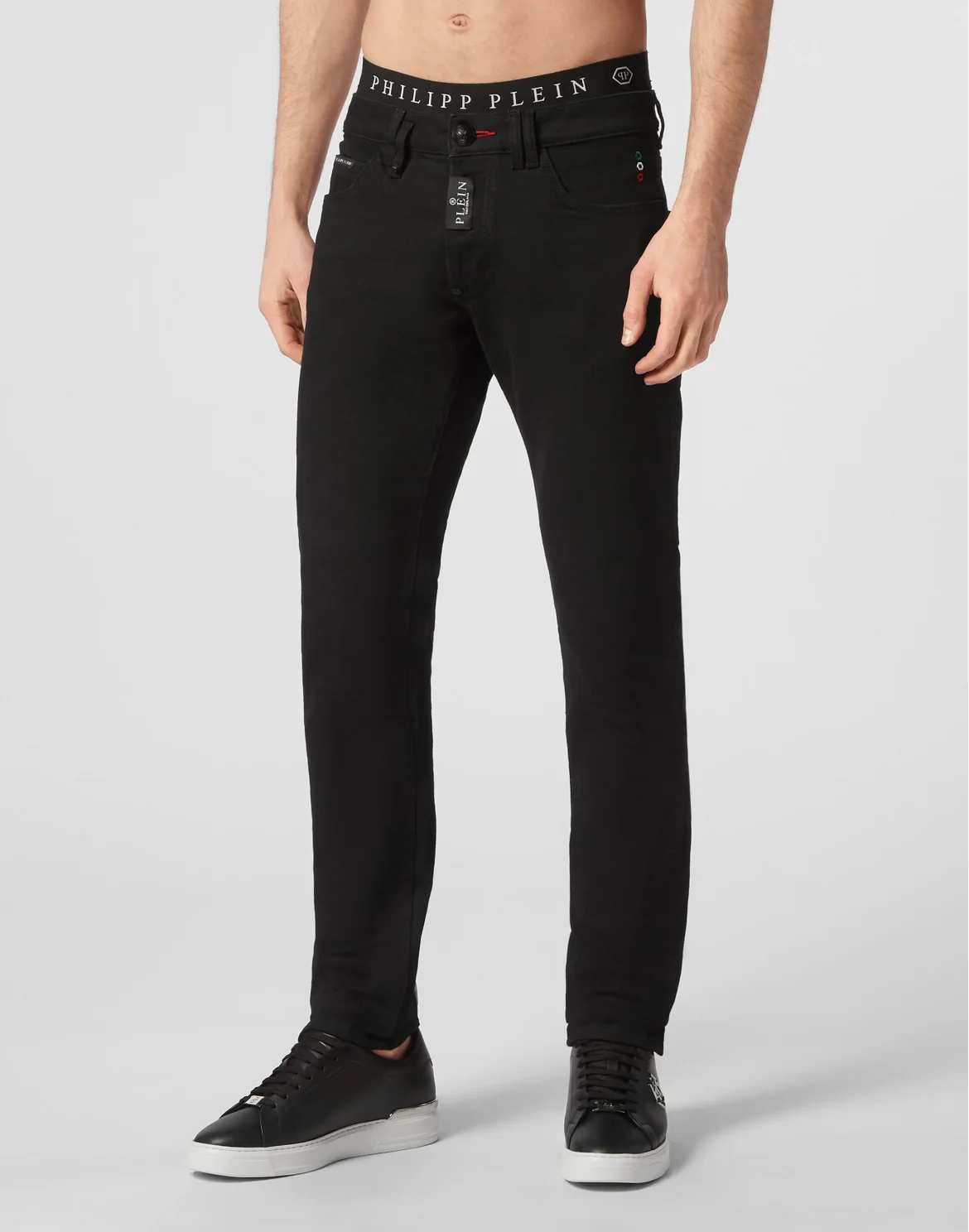 Denim Trousers Super Straight Cut Philipp Plein TM, цвет: Черный