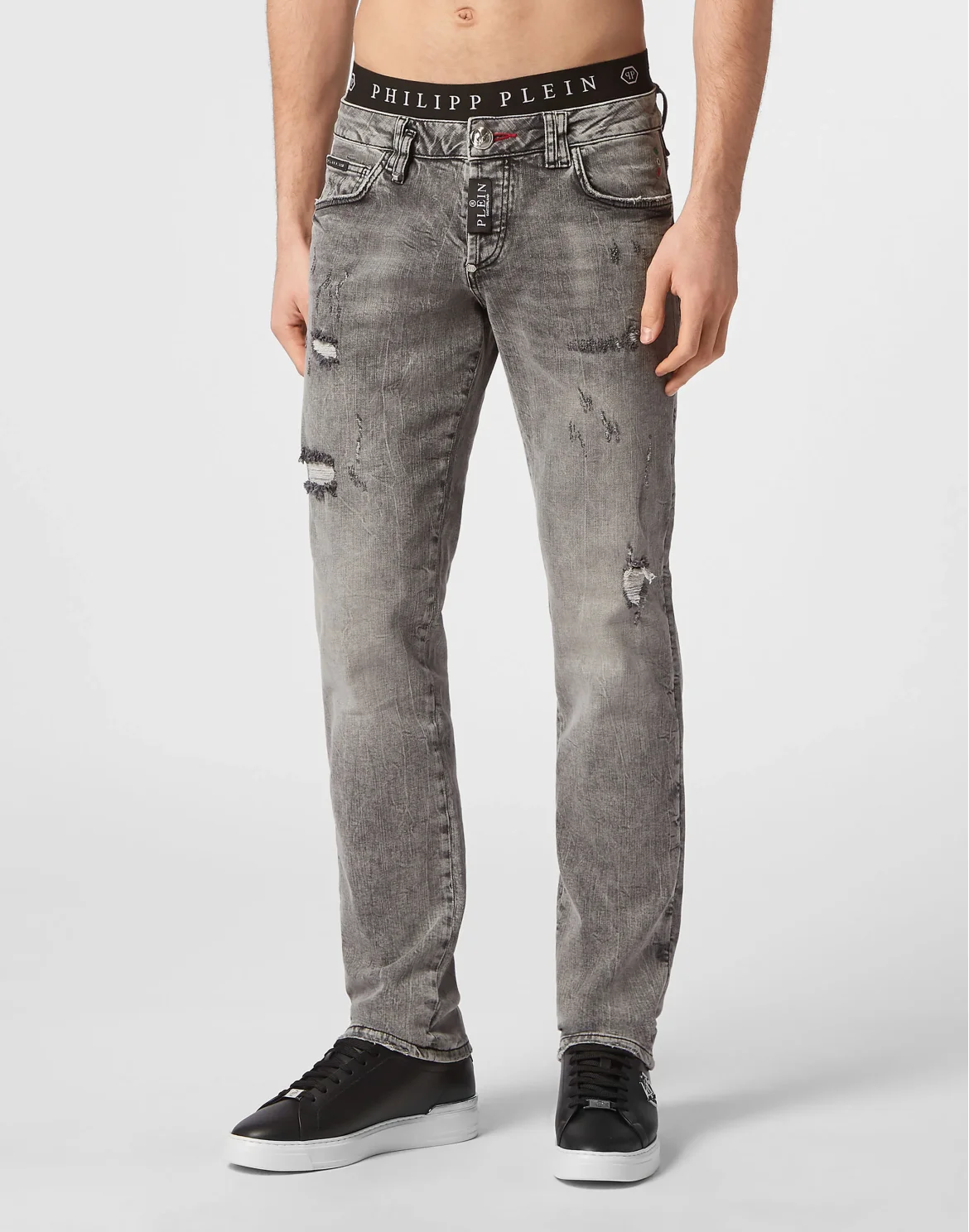 Denim Trousers Straight Supreme, цвет: Серый