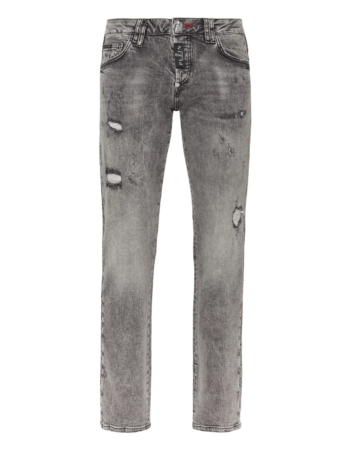 Denim Trousers Straight Supreme, цвет: Серый