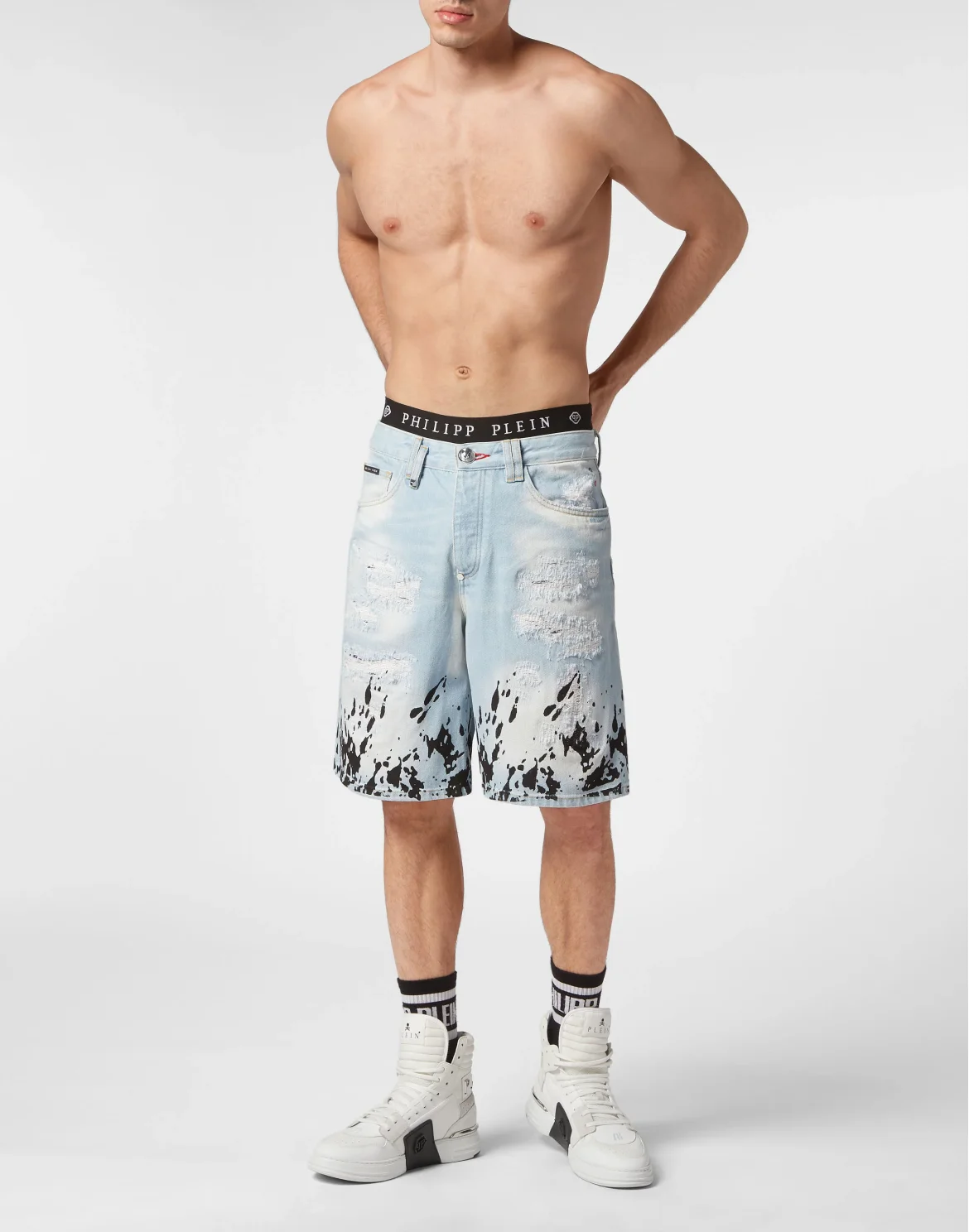 Denim Shorts Mikonos fit Tattoo, цвет: Голубой