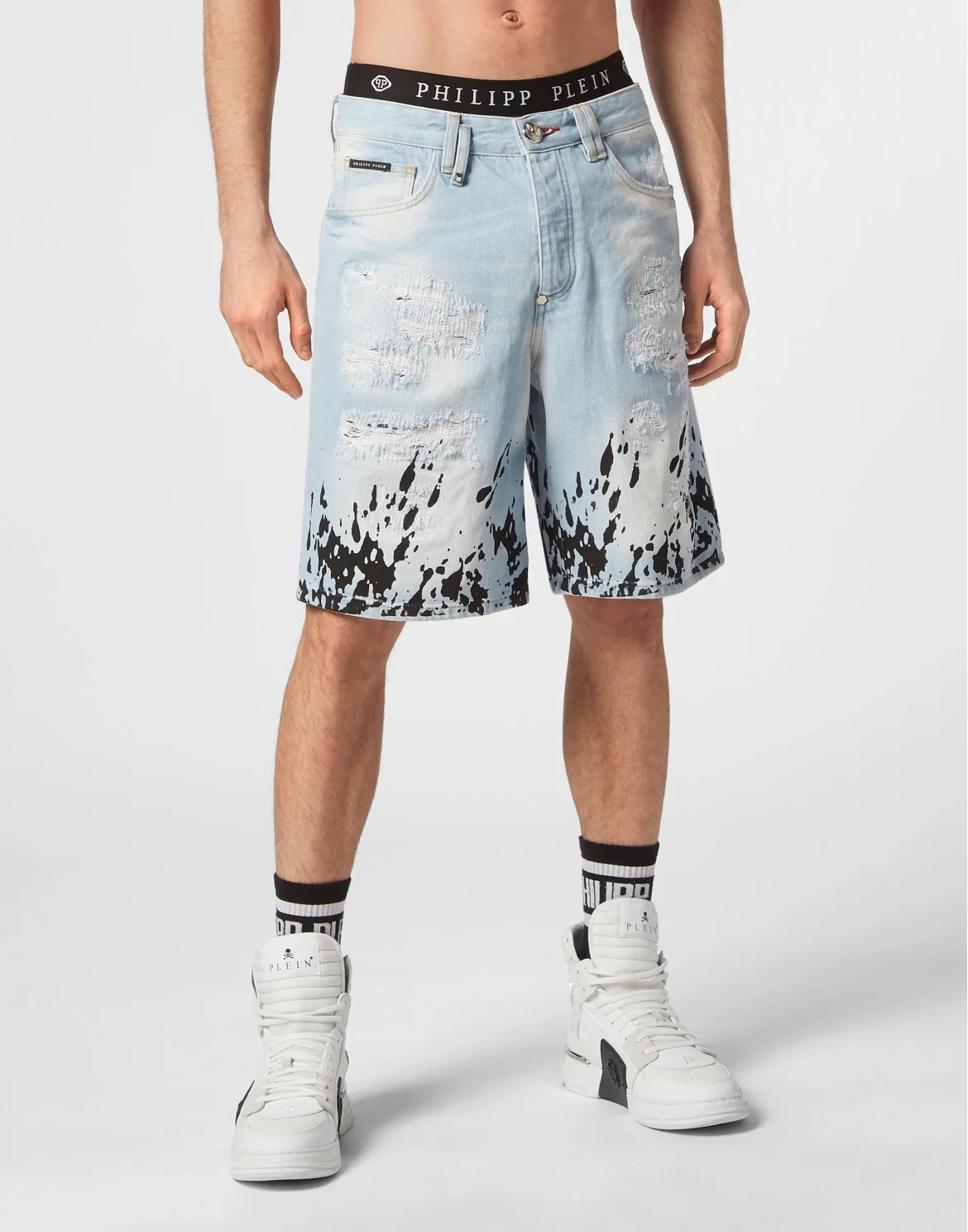 Denim Shorts Mikonos fit Tattoo, цвет: Голубой