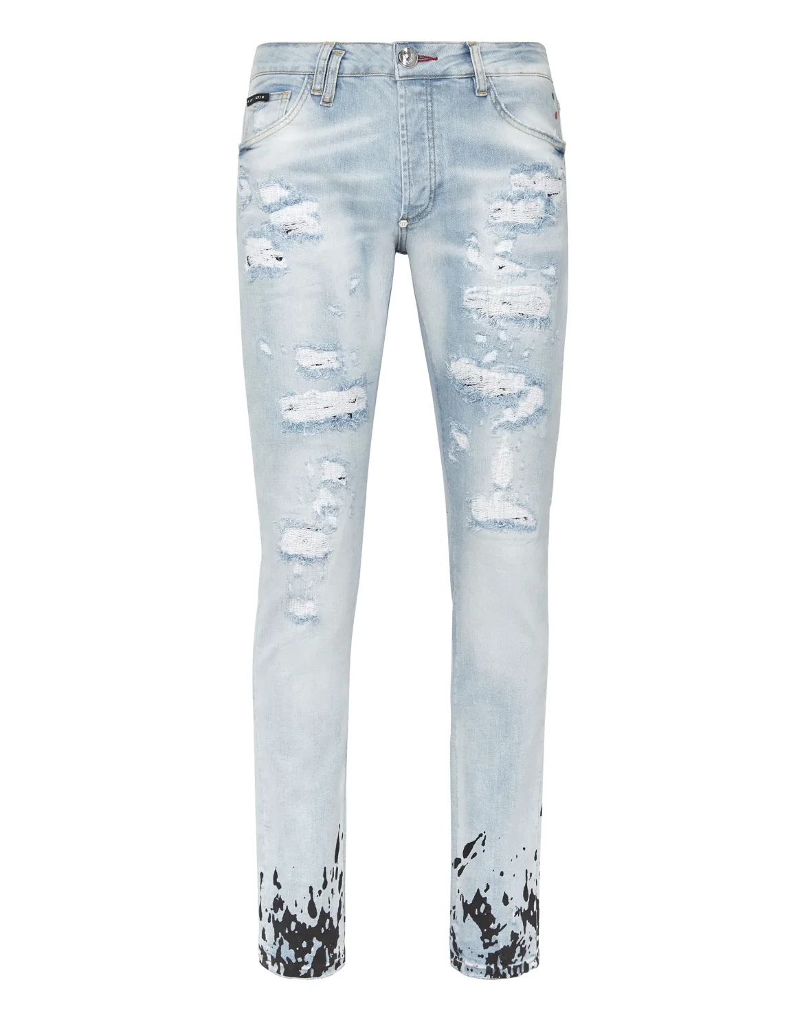Denim Trousers Super Straight Cut Tattoo, цвет: Голубой