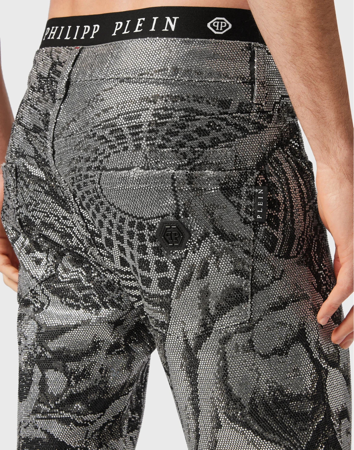 Denim Trousers Super Straight Cut Tattoo, цвет: Серый