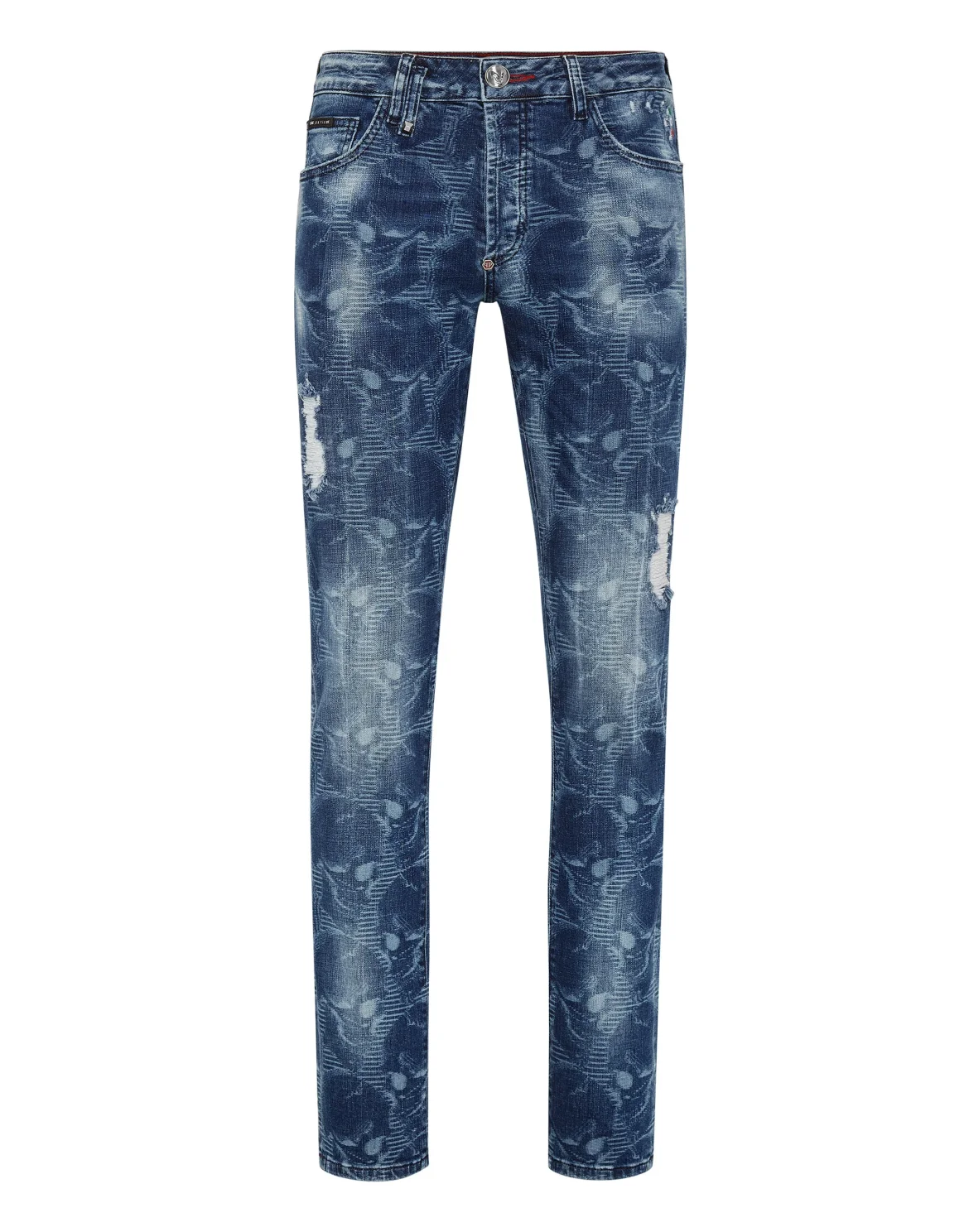 Super Straight Cut Trousers Skull, цвет: Синий