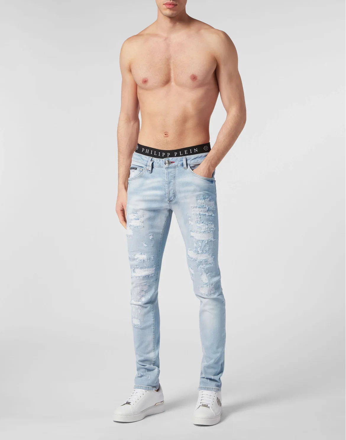 Super Straight Cut Trousers, цвет: Голубой