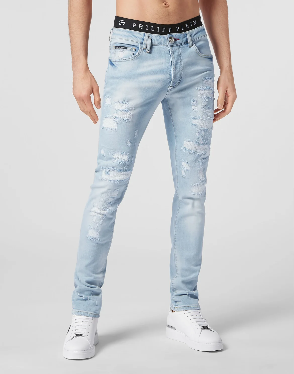 Super Straight Cut Trousers, цвет: Голубой
