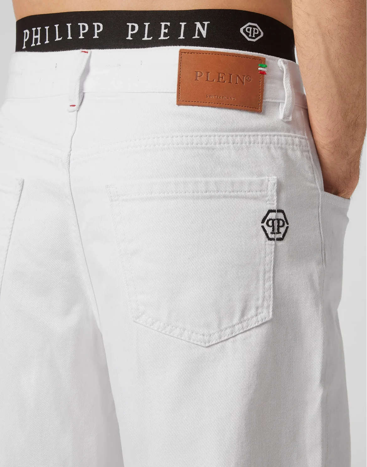 Denim Shorts Mykonos Fit, цвет: Белый