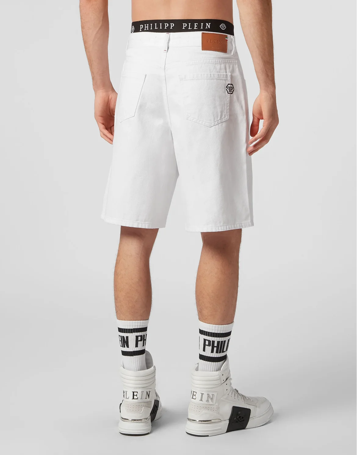Denim Shorts Mykonos Fit, цвет: Белый