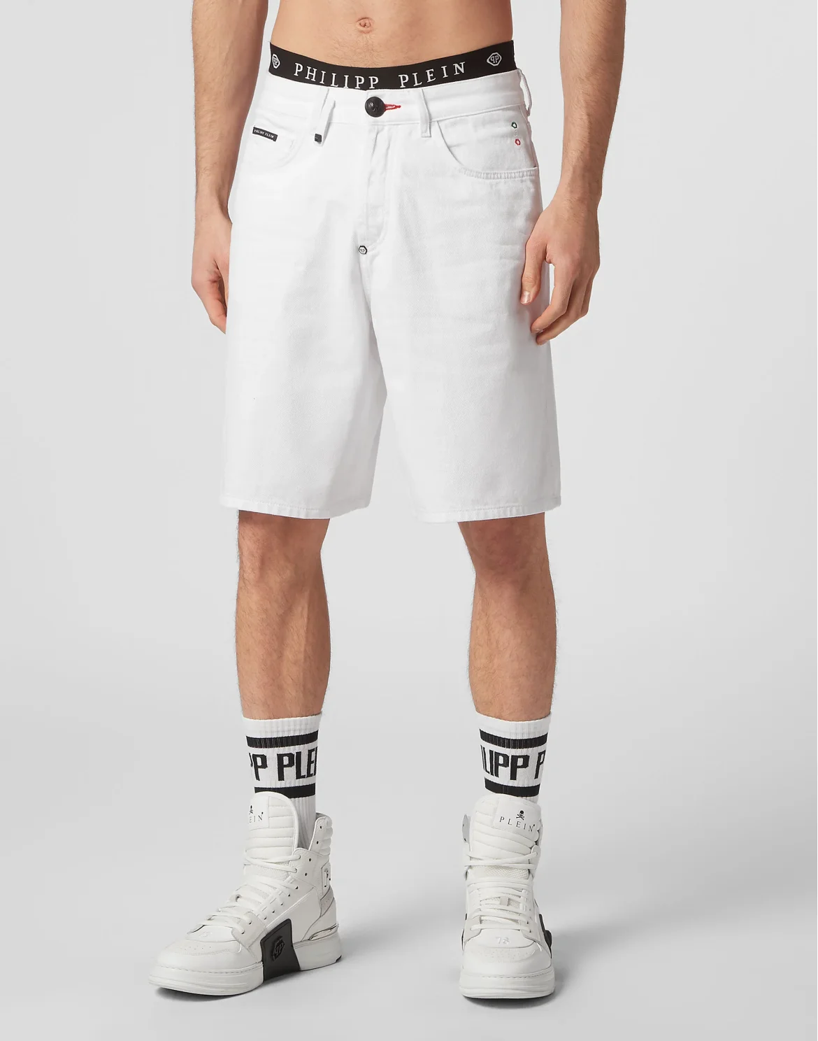 Denim Shorts Mykonos Fit, цвет: Белый