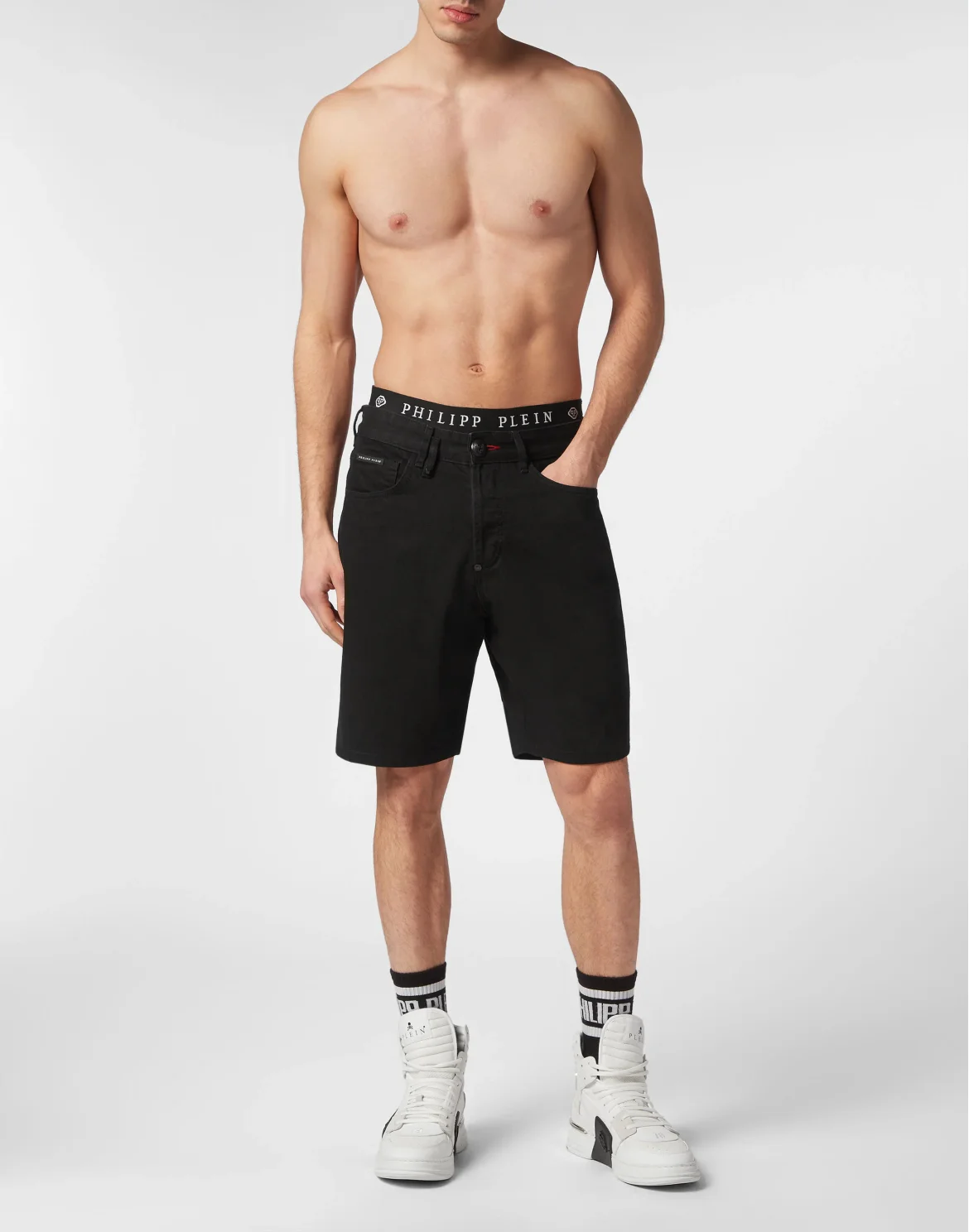 Denim Shorts Mykonos Fit, цвет: Черный