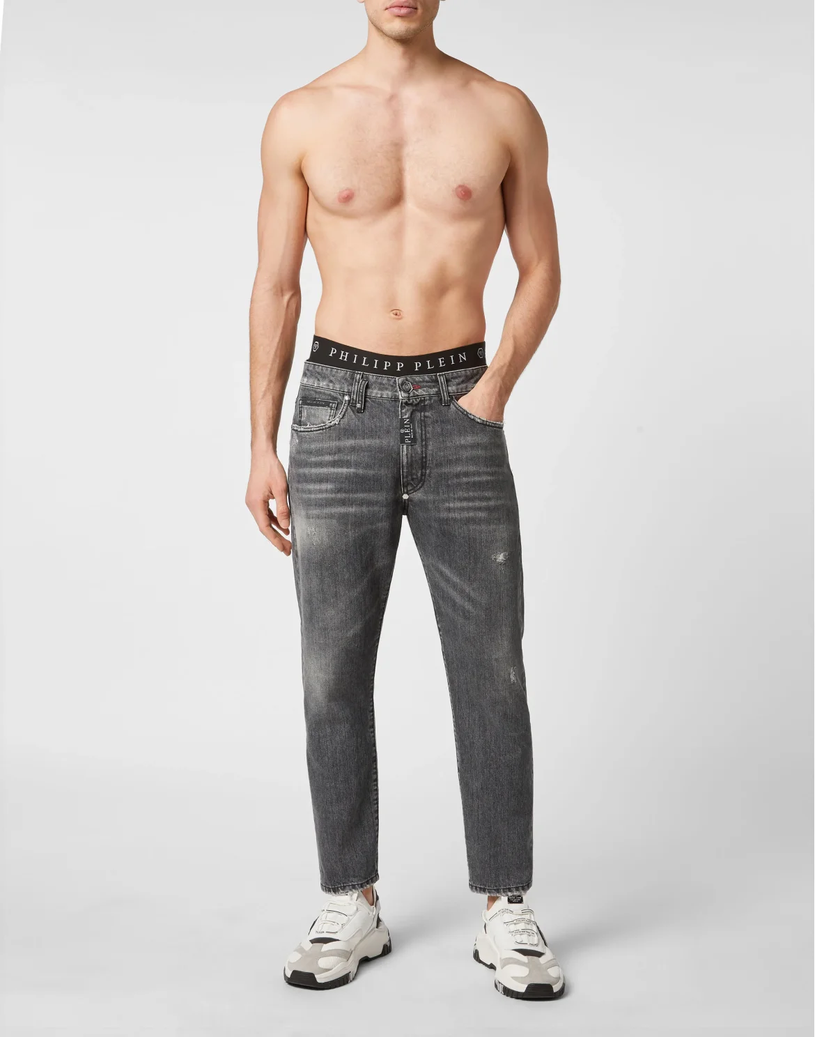 Denim Trousers Detroit Fit, цвет: Серый